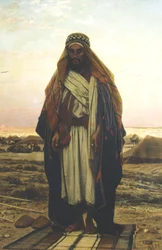 Een Bedoeïenman in gebed